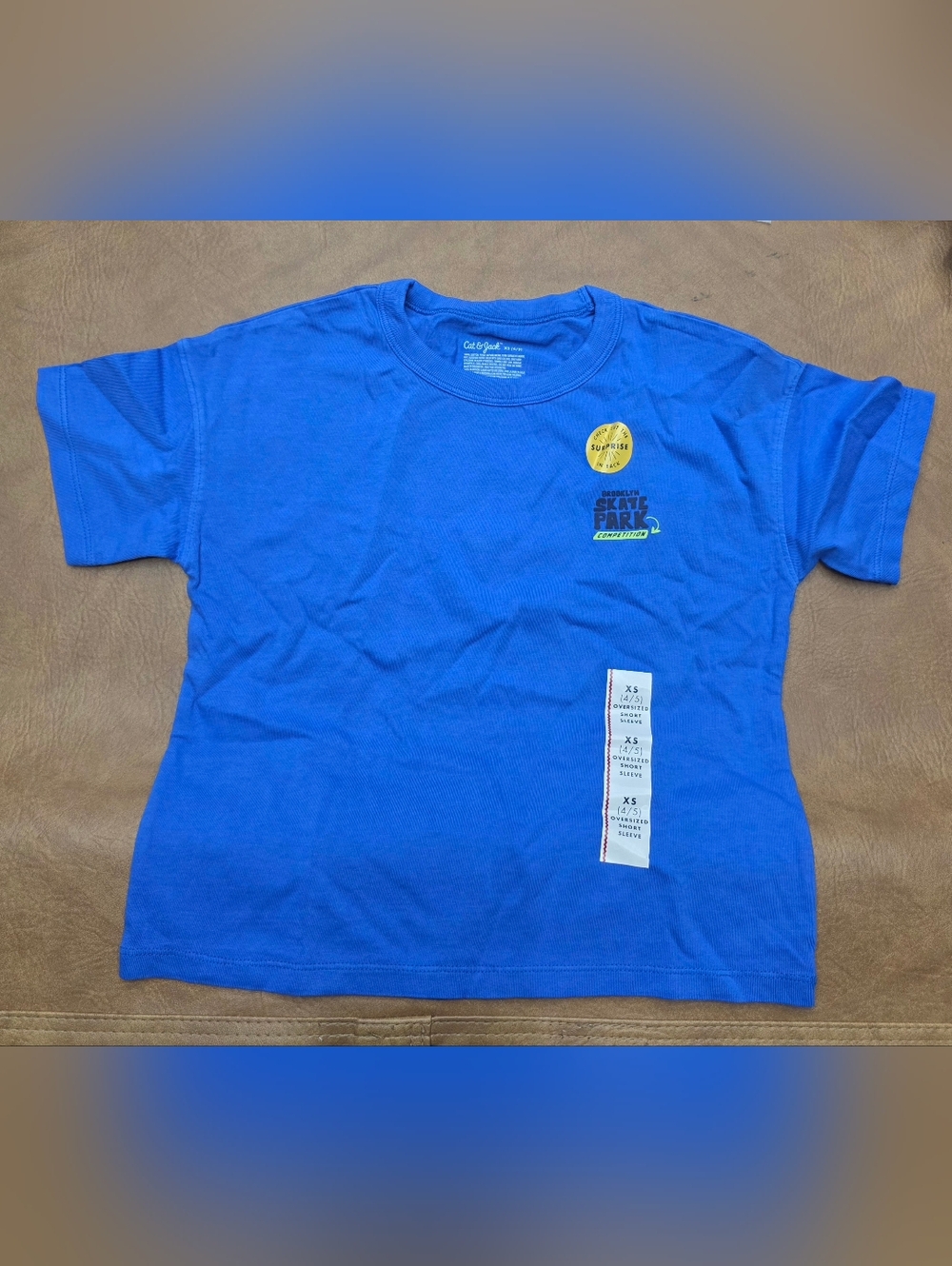 Cat & Jack Bright Blue Skate Park Tee